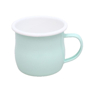 Taza esmaltada de hierro vintage moderna con tapa para café y camping, apta para microondas, capacidad de 150ml a 700ml, diseño de Halloween - Product Image 5