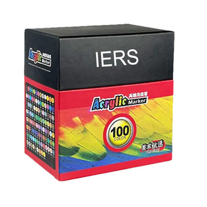 Marcadores de Pintura Acrílica de 36 Colores, a Base de Agua, Sin Derrames, con Control Automático de Tinta, Marcadores con Punta de Pincel Resistentes al Agua para Manualidades - Product Image 2
