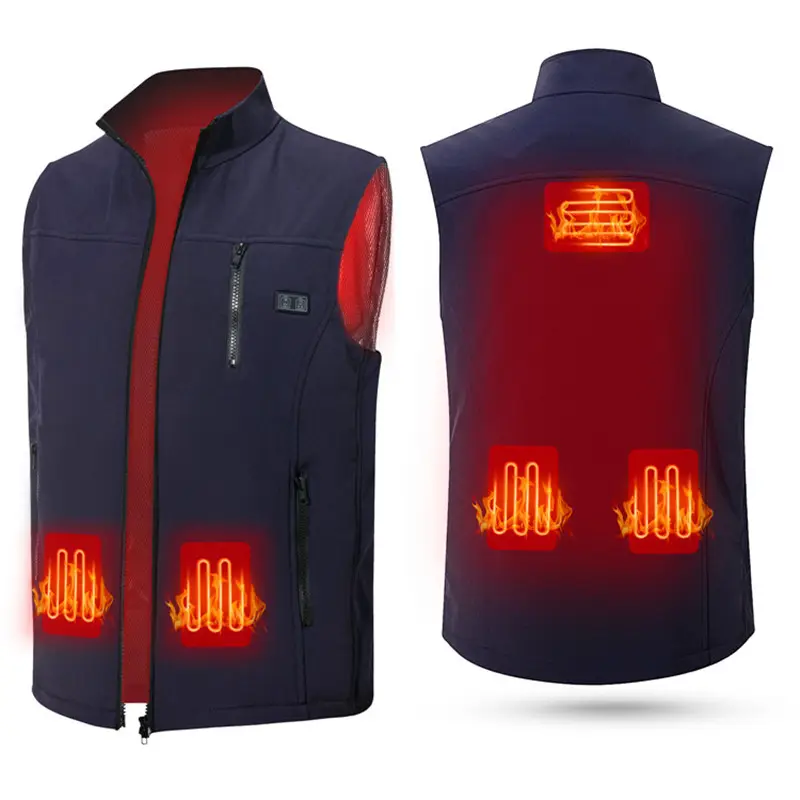 Factory hot sale Rechargeable Waterproof padded men winter heated vest