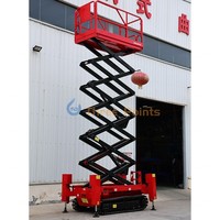 Plateforme élévatrice mobile à ciseaux économique 6-20m électrique tout-terrain certifiée CE ISO capacité 300kg construction en acier