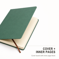 Carnet à couverture rigide en cuir PU et tissu personnalisé avec logo, format A5, B5, A4, A6, journal, agenda pour le bureau, l'école, cadeau, papeterie