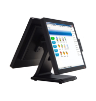 Moniteur tactile capacitif à double écran de 17 pouces pour restaurant Retail Pos