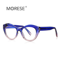 MORESE 2168 femmes Irisated TR90 cadre optique lunettes de blocage des yeux de chat clair pour la lecture en gros
