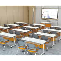 Table pliante polyvalente mobile d'école de bureau de cadre en métal de formation