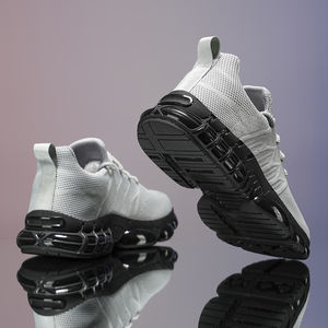 Zapatillas deportivas informales transpirables de tela elástica ligera con suela de goma y tendencia de moda para caminar por ocio - Product Image 5