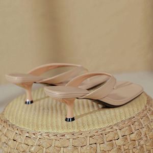 Sandalias de Tacón de Aguja con Punta Cuadrada Francesa, Nuevas para el Verano 2025 - Product Image 2
