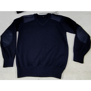 Pulls tactiques <span class=keywords><strong>bleu</strong></span> <span class=keywords><strong>marine</strong></span> avec logo personnalisé et patchs de renforcement tricotés pour les épaules et les coudes – Sécurité et protection - Product Image 6