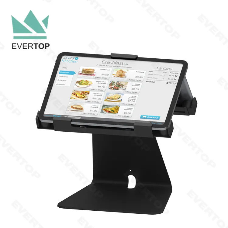 LST15B-E Universal Anti Theft Tablet Kiosk Tablet Stand Custom Brandable For IPad Mini Air Pro 7.9" 9.7" 10.5" 11" 12.9" Android