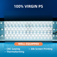 Diffuseur micro prismatique de polystyrène de feuille de diffuseur transparent de PS de vente chaude pour la lumière LED