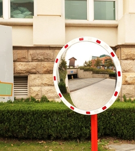Miroir convexe de sécurité routière de 28, 36 et 48 pouces, réfléchissant, extérieur/intérieur, en acrylique, pour voitures - Product Image 3