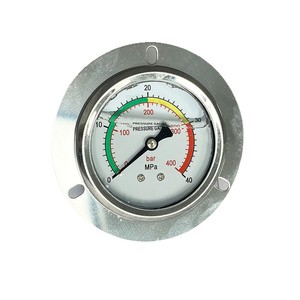 Manomètre Weishui Jingying YN-60ZT en acier inoxydable à bride pour la mesure de la pression d'huile hydraulique, d'eau et d'air - Product Image 4