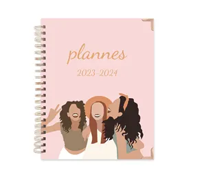 Journal A5 Hardcover Notebook Werbe geschenke Personal isierte benutzer definierte Selbstpflege Wellness Frauen Planer kostenloses Design für den Großhandel