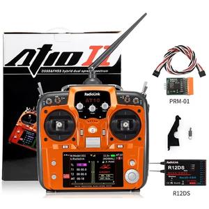 Émetteur <span class=keywords><strong>RadioLink</strong></span> <span class=keywords><strong>AT10II</strong></span> Orange 2.4ghz 12CH Radio Throttle Gauche Émetteur FPV DSSS/FHSS UAV Ardupilot/Pix4/Arduino/Beta - Product Image 1
