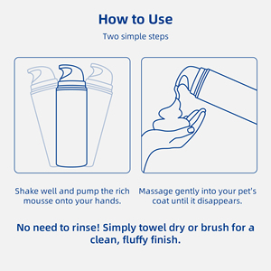 Champú Seco en <span class=keywords><strong>Mousse</strong></span> GATASE para Mascotas, Limpieza Profunda y Eliminación de Olores, Fórmula Hipoalergénica, Apto para Cachorros y Gatos Embarazadas - Product Image 6