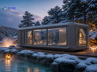 Capsule spatiale prête à être expédiée avec design multifonctionnel et étanche pour jardin, cour arrière ou villa