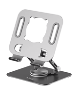 Nouveau support pour ordinateur portable en métal ventilé, antidérapant, pliable, conforme aux normes CE et RoHS, pour les réunions vidéo et les appareils tablettes