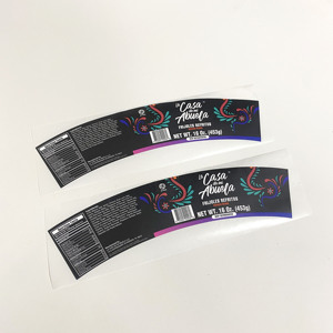 Rollo curvo personalizado de <span class=keywords><strong>vinilo</strong></span>, etiqueta adhesiva impermeable para alimentos congelados, etiquetas adhesivas para productos refrigerados - Product Image 6