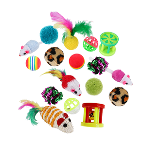 Set di 20 Giocattoli per Gatti in Sisal alla Moda, Confezione Regalo per Tutte le Festività, Giocattoli per Cani e Gatti - Product Image 1