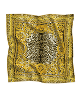 Foulard carré long en satin de soie 100% pour femme, motif floral orange vintage, collection printemps, 90x90cm, pour le cou, la tête, le hijab ou comme châle, vente en gros