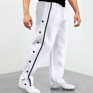 <span class=keywords><strong>Pantaloni</strong></span> Sportivi da <span class=keywords><strong>Uomo</strong></span> Vestibilità Ampia <span class=keywords><strong>con</strong></span> Bottoni Laterali a Pressione, Striscia a Contrasto e Coulisse in Vita, Casual, per Basket, Palestra e Streetwear - Product Image 3