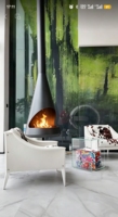 Cheminée murale à granulés de bois personnalisée, vente directe d'usine, pour salle à manger intérieure, appartement, salon