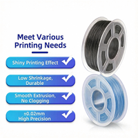 Filament d'imprimante 3D PLA pailleté 1 kg, effet scintillant, consommables d'impression 3D économiques pour imprimantes 3D FDM