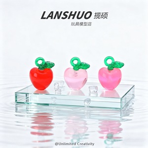 Dijes de Resina Epoxi con Forma de Fruta, Colgantes de Manzana, Cereza y Fresa, Accesorios para Manualidades, Llaveros Unisex, Joyería de Moda Invierno 2025 - Product Image 4