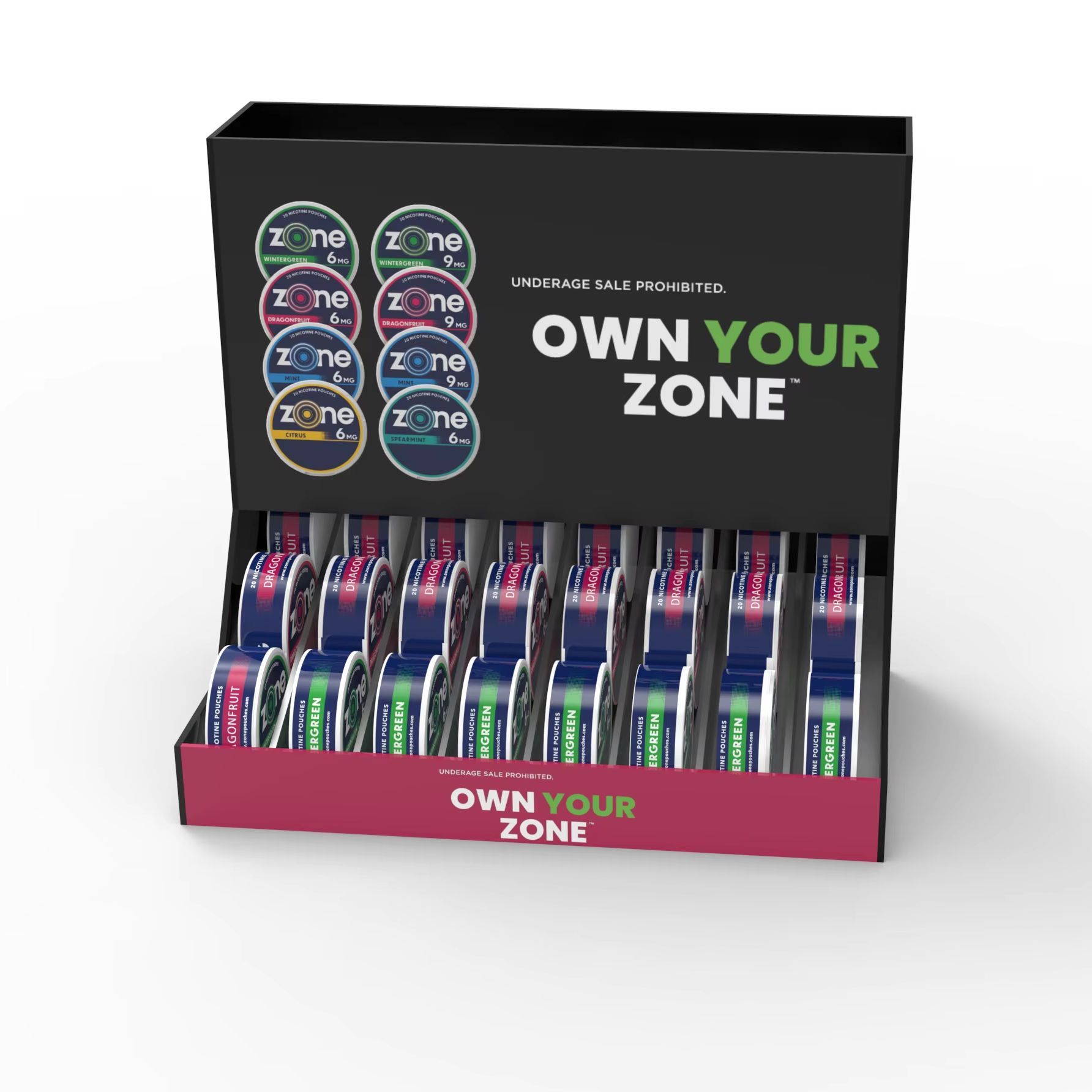 Apache Customizable Acrylic Countertop Display Stand Hot Selling Zone Mouth Tobacco Rack for Stores — view 5