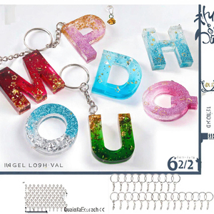 <b>Bulk</b> Mixed Resin Alphabet Charms for DIY Valentine's Day Shoes <b>Phone</b> Cases Hair Clips Keychains-Stylish Black White Letter - Product Image 2
