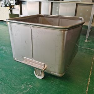 200l Roestvrijstalen Vlees <span class=keywords><strong>Trolley</strong></span> Food Grade 304 Metalen <span class=keywords><strong>Hopper</strong></span> Vlees Voedselverwerkende Machines - Product Image 2