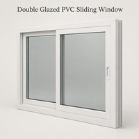 Ventana Corredera de PVC con Doble Acristalamiento y Protección Contra Huracanes, Vidrio Tintado para Casas Costeras en las Bahamas, Personalizada