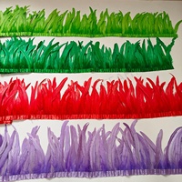Plumes de coq teintées en gros, 25-30 cm, multicolores, pour costumes de carnaval et de samba