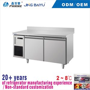 Mesa de Preparación Refrigerada TC-12 de Doble Puerta, <span class=keywords><strong>Precio</strong></span> de Fábrica con Certificación CE, Gran Venta para Restaurantes, Cafeterías, Mercados de Mariscos y Servicios de Catering - Product Image 1