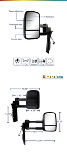 Nuevos Espejos Retrovisores Eléctricos Negros XMAXVISION para Landcruiser Serie 70-80 1984-2018, Modelo de Espejo con Intermitente para el Lado del Conductor Izquierdo - Product Image 4