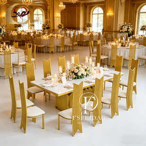 Juego de Mesa y Sillas de Comedor Rectangular Moderno de Acero Inoxidable, Elegante, para Hogar, Hotel y Uso en Exteriores, Personalizable - Product Image 3