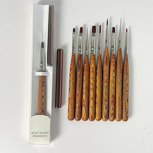 Brosses à ongles en bois OEM ODM avec logo personnalisé, pinceaux de haute qualité pour la peinture au gel pour salon de manucure - Product Image 2
