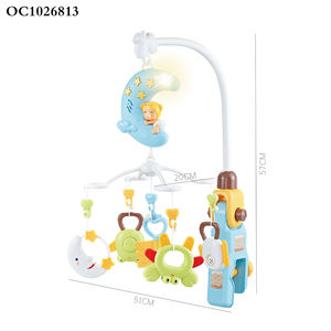 Campana giratoria para cama, música para <span class=keywords><strong>dormir</strong></span>, luz relajante, juguetes colgantes musicales, móvil para bebé, <span class=keywords><strong>cuna</strong></span> y asiento de coche - Product Image 5