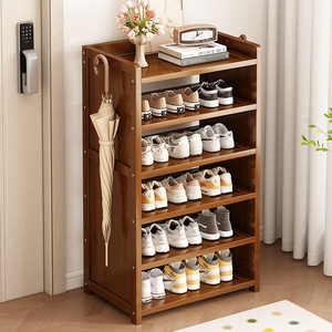 Meuble à chaussures pour la maison, nouveau style populaire pour 2025, en bois massif, gain de place, économique, multi-niveaux, armoire à chaussures simple. - Product Image 1