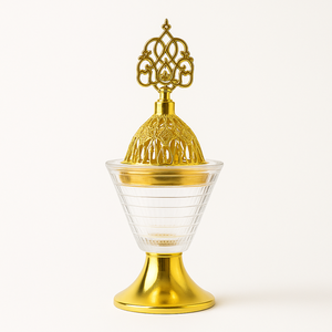 Luxurious Small <strong>Large</strong> Brass Incense Burner Set Crystal Zen Resin Home Decoration Metal Backflow <strong>Candlestick</strong> Valentine's Day - Product Image 2