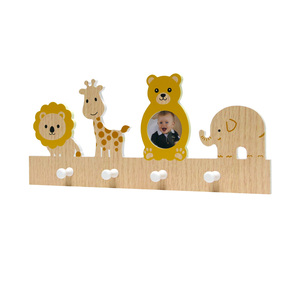 Étagère murale décorative pour chambre d'enfant, vente en gros d'usine, étagère murale pour chambre de bébé avec crochets, étagère à livres <span class=keywords><strong>suspendue</strong></span>, étagères murales pour enfants - Product Image 5