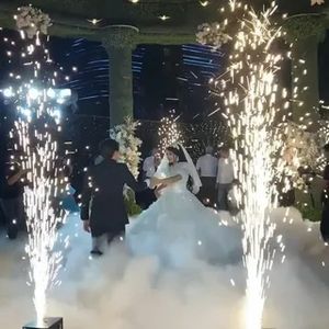 مجموعة كاملة لحفلات الزفاف: ضوء ليزر RGB بقوة 10 واط ومعدات مسرحية، آلة ضباب بانبعاث أبيض وأخضر، آلة ثلج، وآلة ألعاب نارية مع تحكم عبر التطبيق - Product Image 2