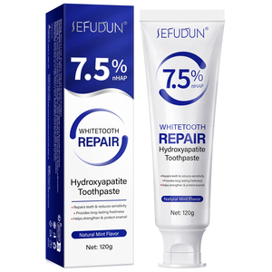 SEFUDUN 120g Pasta Dental Reparadora Blanqueadora con Hidroxiapatita, Marca Privada, Pasta Dental con Hidroxiapatita NHAP para Alivio de Sensibilidad - Product Image 1