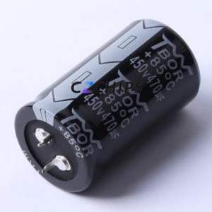 Condensateur électrolytique en aluminium à encliquetage CK471MPI50B, composant traversant (THT), D30xL50mm 470uF 450V - Product Image 1