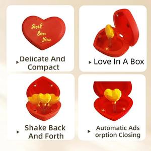 Boîte surprise pop-up en forme de roses <span class=keywords><strong>et</strong></span> de cœurs imprimées en 3D, blague amusante, cadeau pour les amis <span class=keywords><strong>et</strong></span> les proches, boîte cadeau pour la Saint-Valentin pour femme, petite amie - Product Image 3
