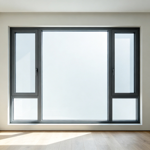 <span class=keywords><strong>Fenêtre</strong></span> à battant en aluminium et verre pour maisons, design grand format, intérieur lumineux, maison moderne - Product Image 3
