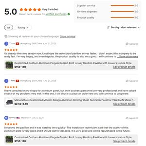 Hojas de techo de aluminio Precios Azulejos <span class=keywords><strong>Cubierta</strong></span> de patio de carcasa dura superior Techo Panel sándwich de aluminio para techos - Product Image 6