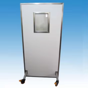 Panel de Protección Radiológica Móvil con Ruedas para Radiología Intervencionista, Barrera de Plomo para Rayos X Junto a la Cama - Product Image 1