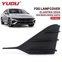 Cache de phare antibrouillard avant pour Hyundai Elantra 2024, enjoliveur de phare antibrouillard de pare-chocs sans trou, OEM 86563-AACC0 86564-AACC0