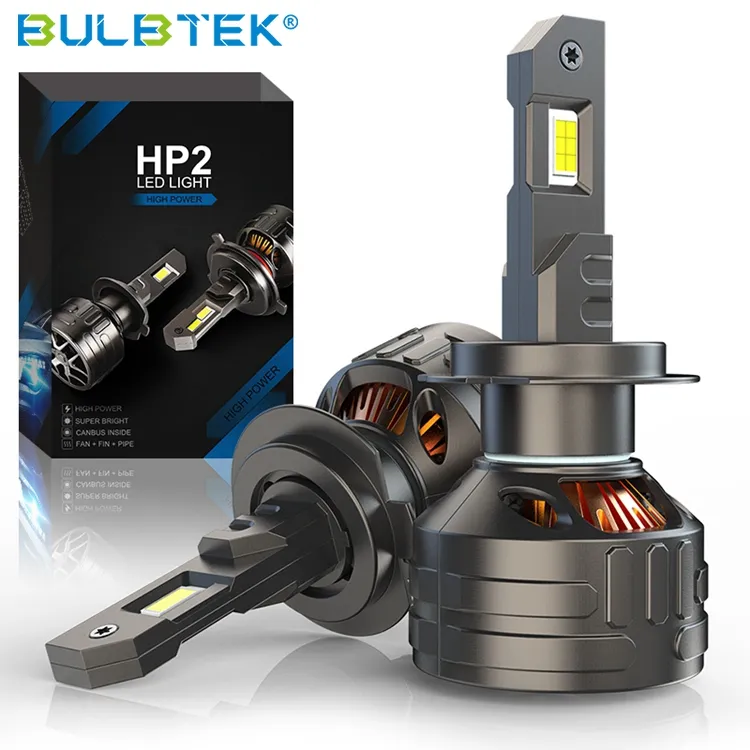 BUlBTEK HP2 Car LED Headlight H1 H4 H7 H11 Big Power 300W LED Headlight Bulb 9005 9006 9012 30000 Lumen LED Lighting For Cars
