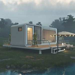 Nuevo estilo 2025 diseño portátil <span class=keywords><strong>Modular</strong></span> CASA DE ACERO prefabricada Apple Cabin Living Container para hoteles pequeños y casas privadas - Product Image 1